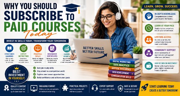 Why You Should Subscribe to Paid Courses Today